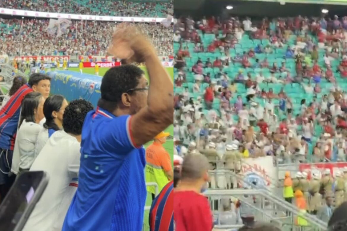 video:-“rogerio-ceni-vai-se-f*der”:-protesto-de-torcida-do-bahia-leva-a-reforco-policial-na-arena-fonte-nova